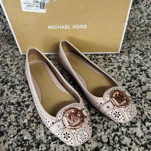 Michael Kors patty ballet flats pink